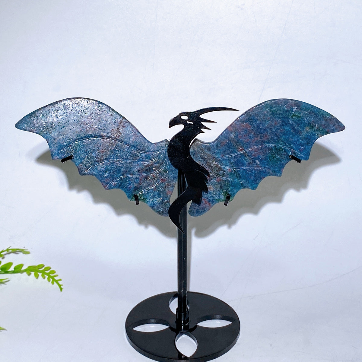 Natural Crystal Dragon Wings with Stand Wholesale New Arrival