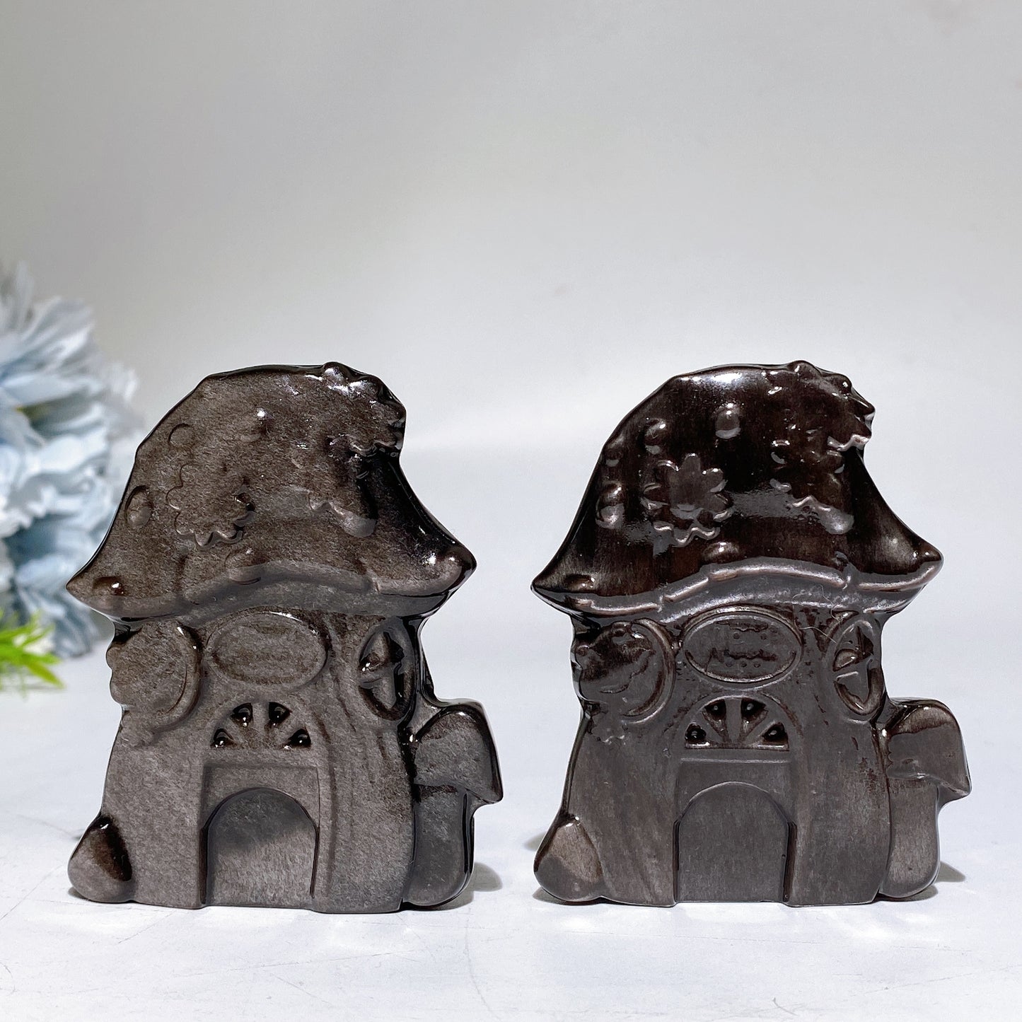 2.8" Mushroom House Carving Crystal Healing Bulk Wholesale