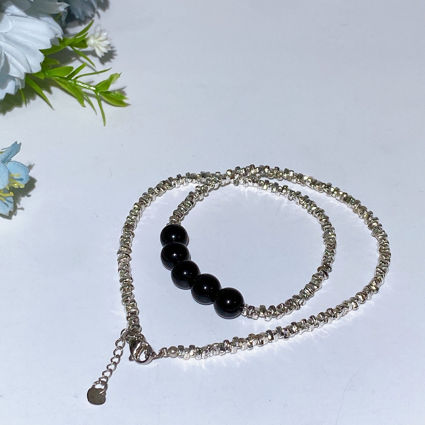 Hematite Chips with Crystal Decor Neckalce Crystal Healing Bulk Wholesale