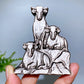 3.1"-3.3" Silver Obsidian Slab Carving Wholesale New Arrival
