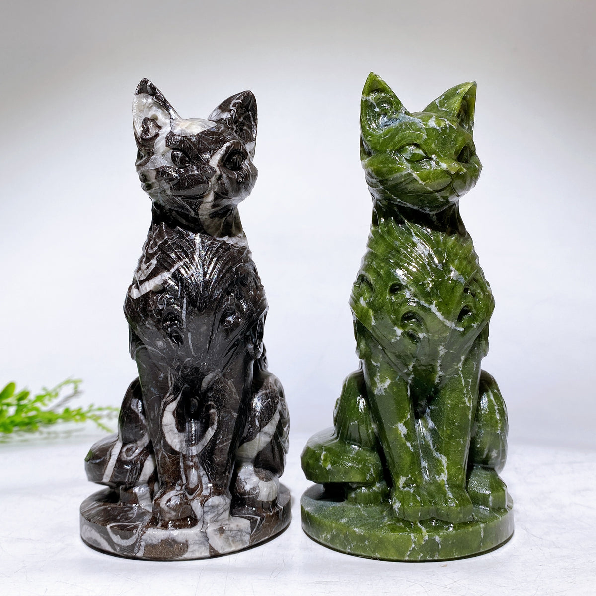 5.5" Natural Crystal Cat Carving Wholesale New Arrival