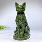 5.5" Natural Crystal Cat Carving Wholesale New Arrival