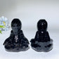 2.8" Obsidian Sloth Carvings Bulk Wholesale