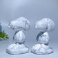 2.5" Howlite Snoopy Carving Crystal Healing Bulk Wholesale