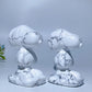 2.5" Howlite Snoopy Carving Crystal Healing Bulk Wholesale
