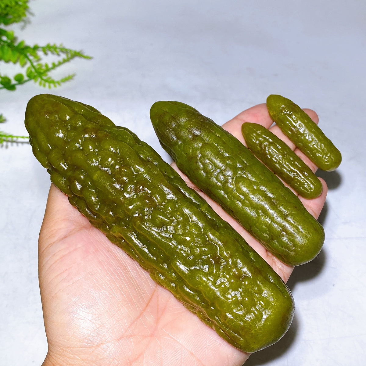2.0"-4.0" Jade Cucumber Pickles Vegetable Carving Wholesale