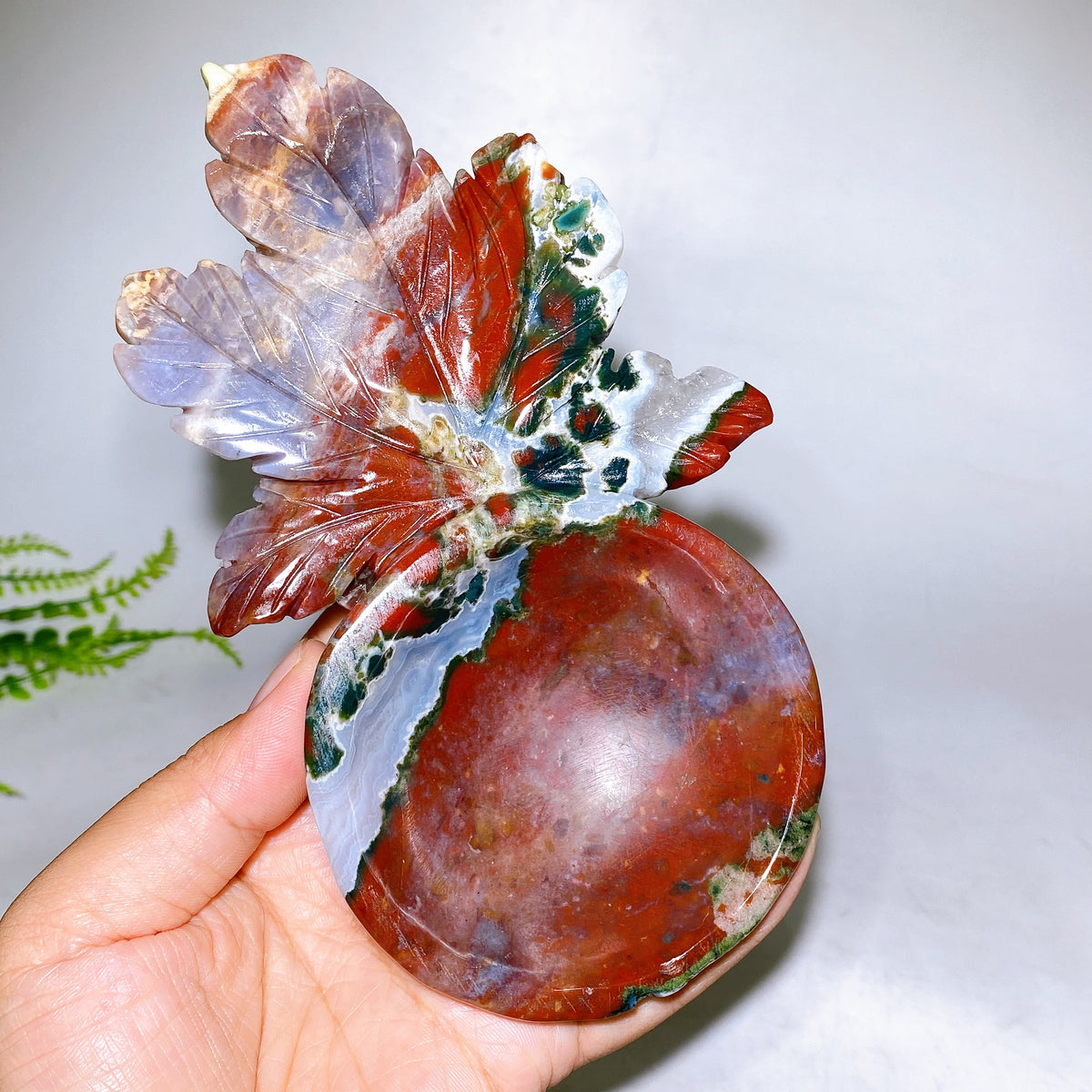 16.5cm Ocean Jasper Bowl Carving Wholesale New Arrival