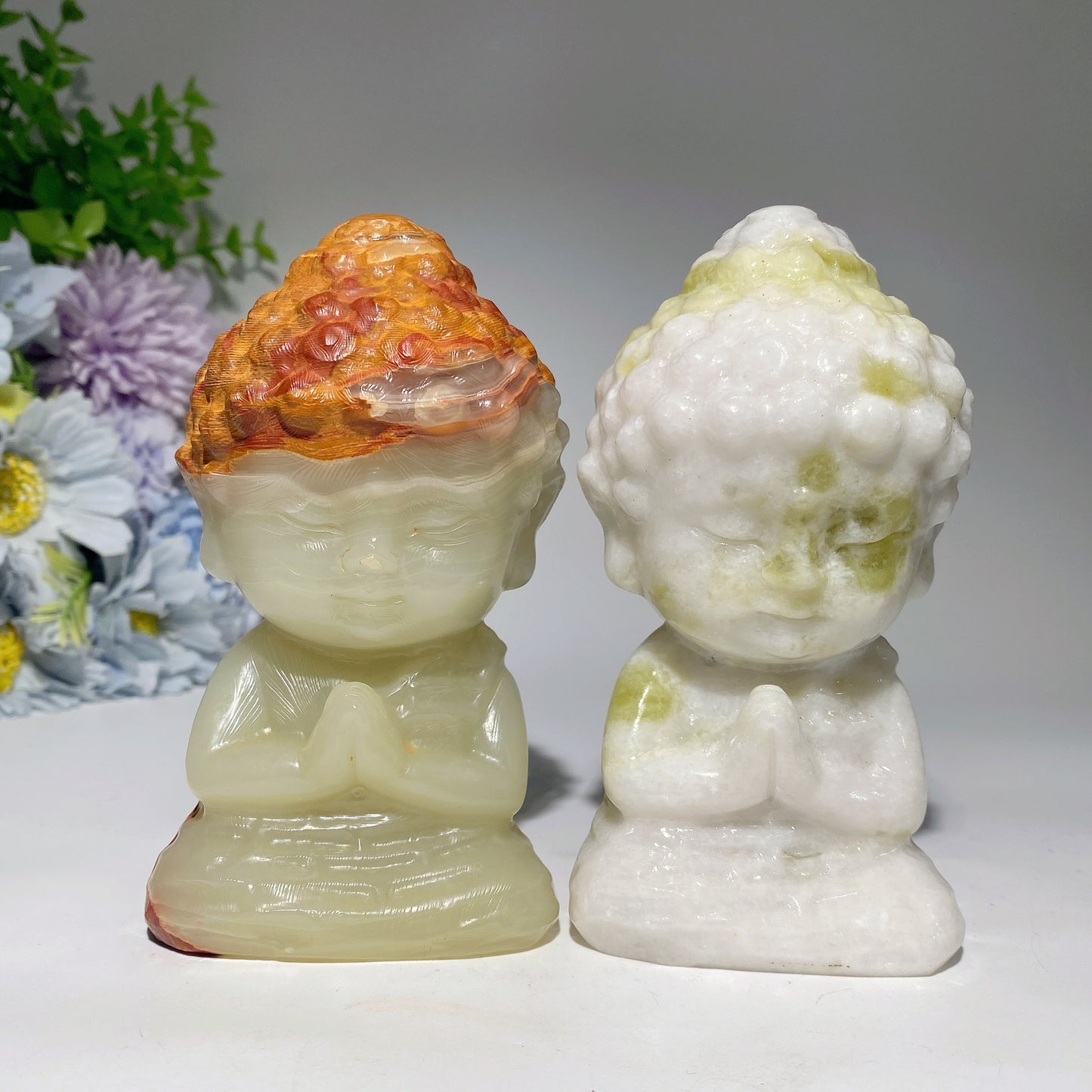 4.6" Serpentine Afghan Jade Buddha Carvings Bulk Wholesale