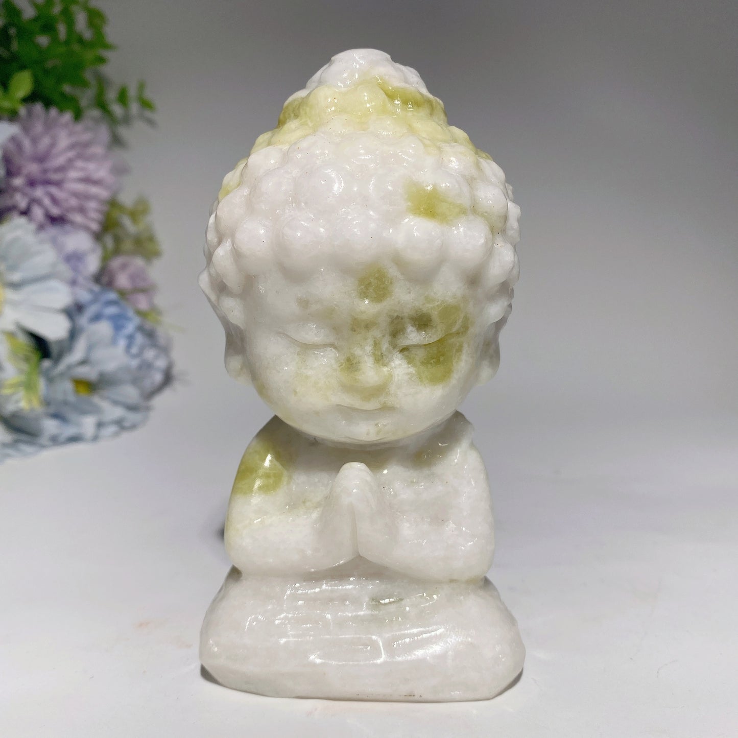 4.6" Serpentine Afghan Jade Buddha Carvings Crystal Healing Bulk Wholesale