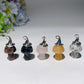 20mm Mixed Crystal Mini Mushroom Pendant Crystal Healing Bulk Wholesale