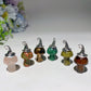 20mm Mixed Crystal Mini Mushroom Pendant Bulk Wholesale