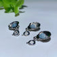 Mini Silver Shell with Crystal Pendant Crystal Healing Bulk Wholesale