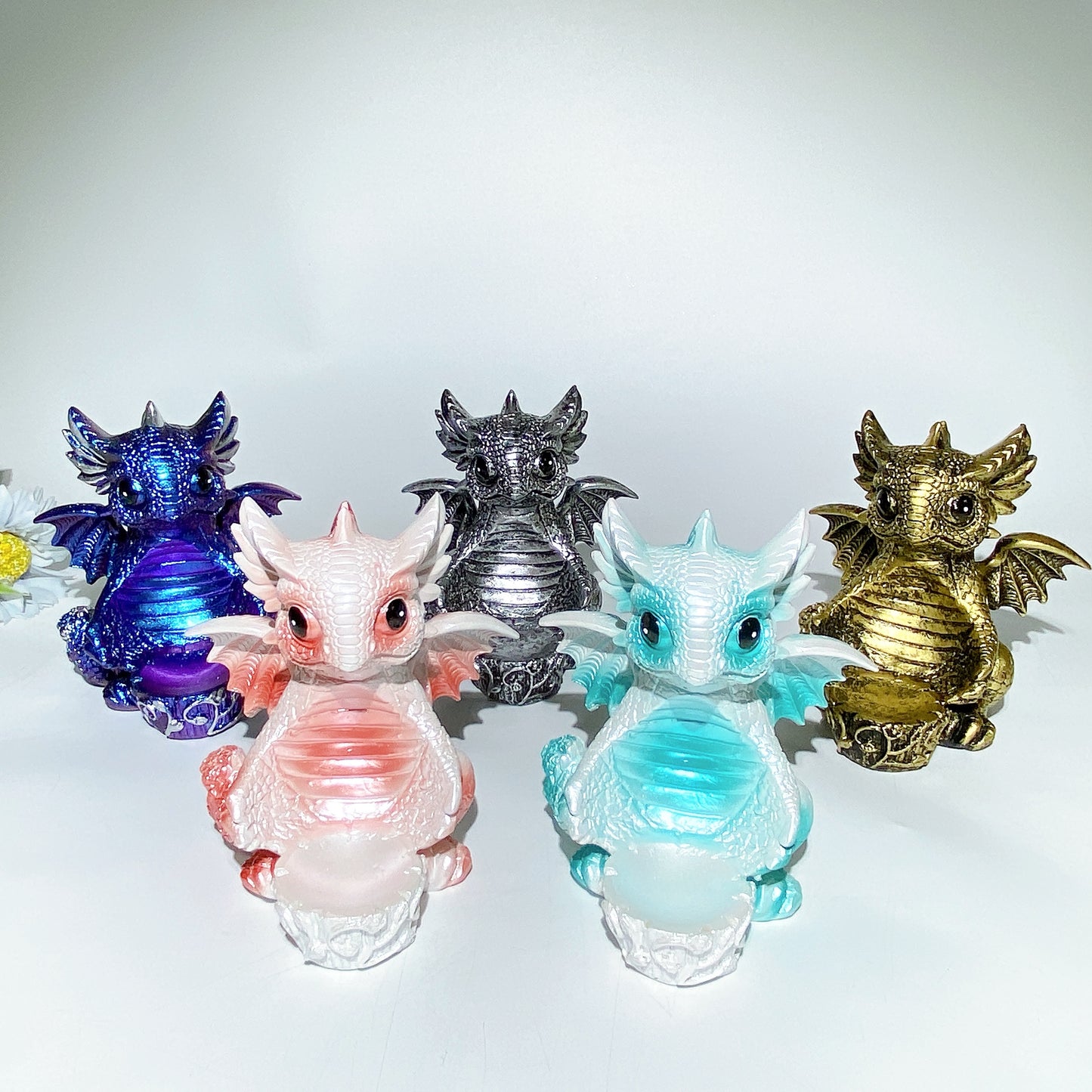 12cm Resin Dragon Stand for Sphere Bulk Wholesale