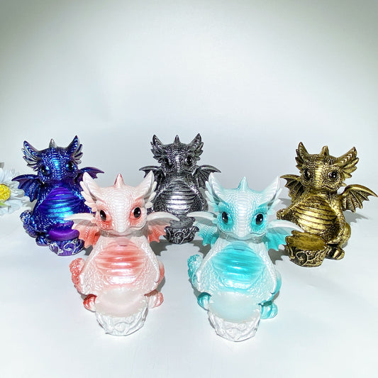 12cm Resin Dragon Stand for Sphere Crystal Healing Bulk Wholesale