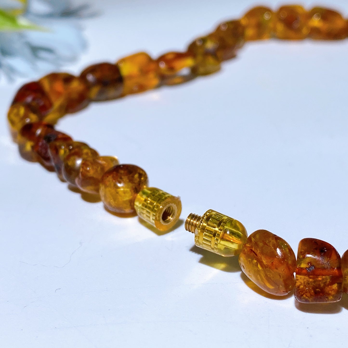 60cm Amber Chips Necklace Bulk Wholesale