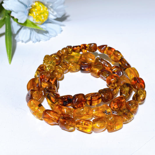 60cm Amber Chips Necklace Bulk Wholesale