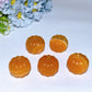 1.4" Orange Calcite Pumpkin Vegetable Carving Crystal Healing Bulk Wholesale