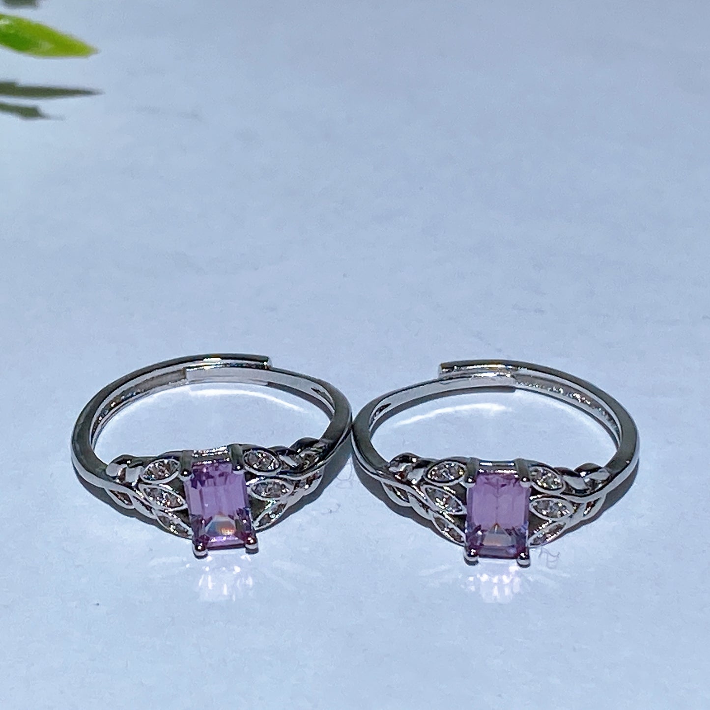 Cooper Silver Plated Crystal Ring Crystal Healing Bulk Wholesale