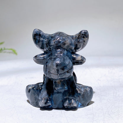 2.3" Natural Crystal Deer Carving Wholesale New Arrival