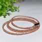 2mm Mixed Crystal  Magnetic Buckle Necklace Bulk Wholesale