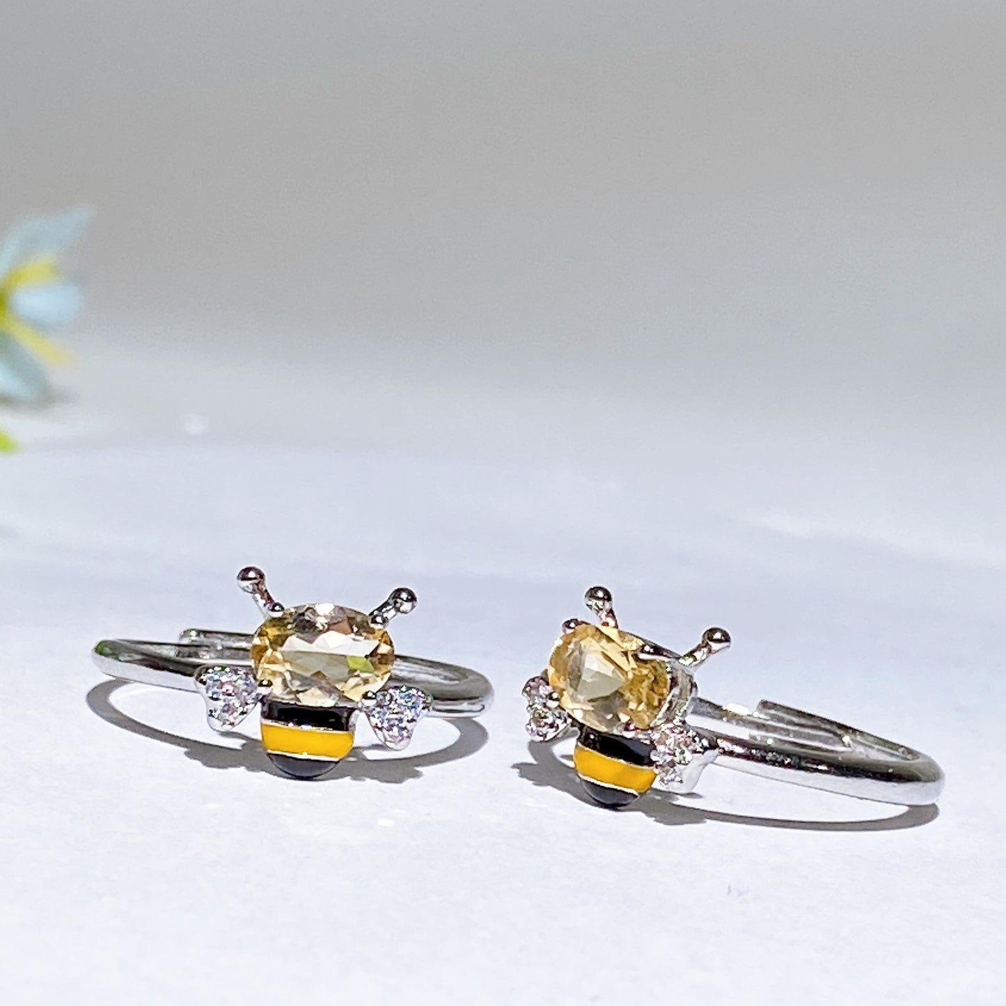 Cooper Silver Plated Crystal Ring Crystal Healing Bulk Wholesale