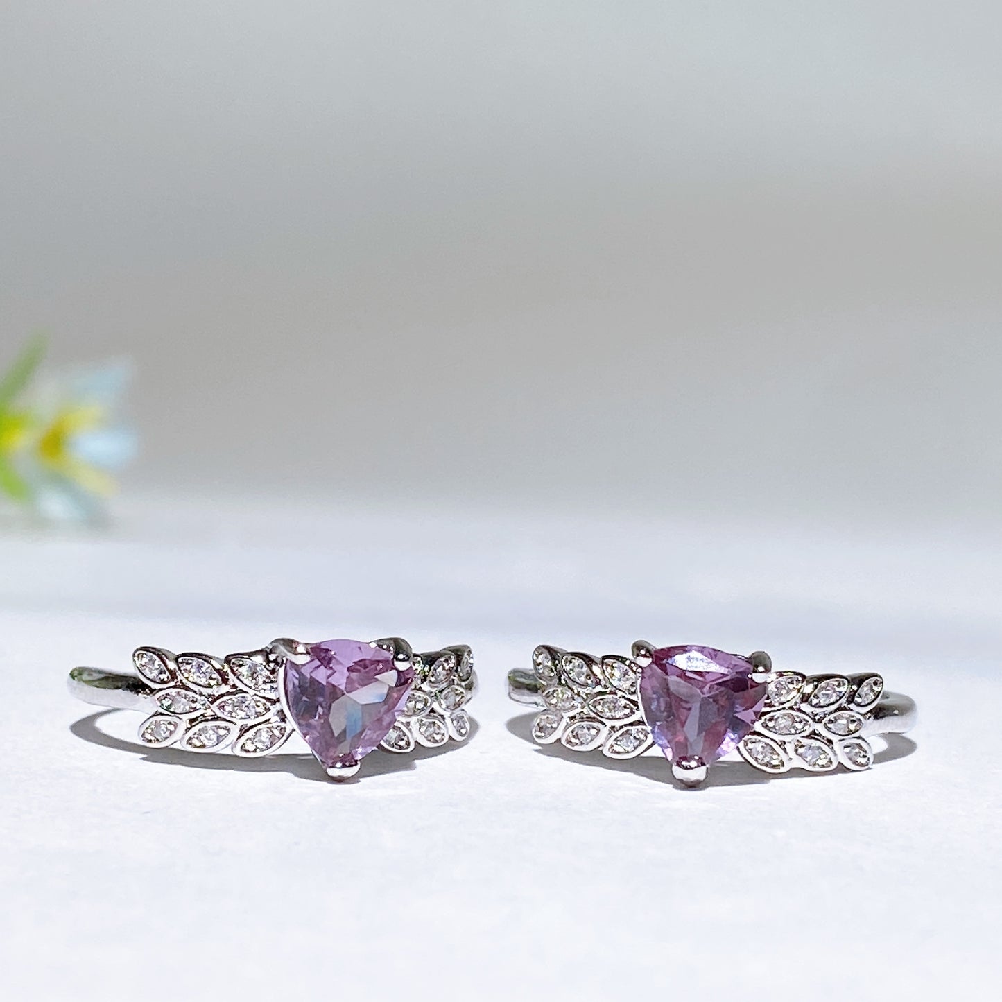 Cooper Silver Plated Crystal Ring Crystal Healing Bulk Wholesale