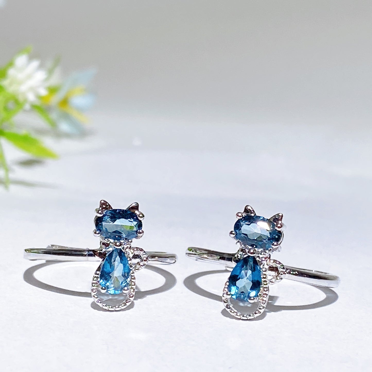 Cooper Silver Plated Crystal Ring Crystal Healing Bulk Wholesale