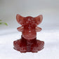 2.3" Natural Crystal Deer Carving Wholesale New Arrival