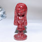 4.0" Red Marble Ruby In Kyanite Jack Skellington Sally Carving Crystal Healing Bulk Wholesale