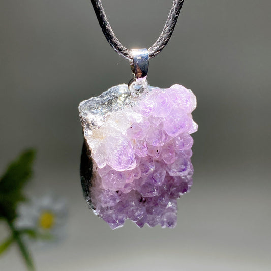 28-30mm Amethyst Cluster Pendant Bulk Wholesale