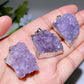 28-30mm Amethyst Cluster Pendant Bulk Wholesale