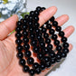 6-10mm Black Tektite Bracelet Crystal Healing Bulk Wholesale