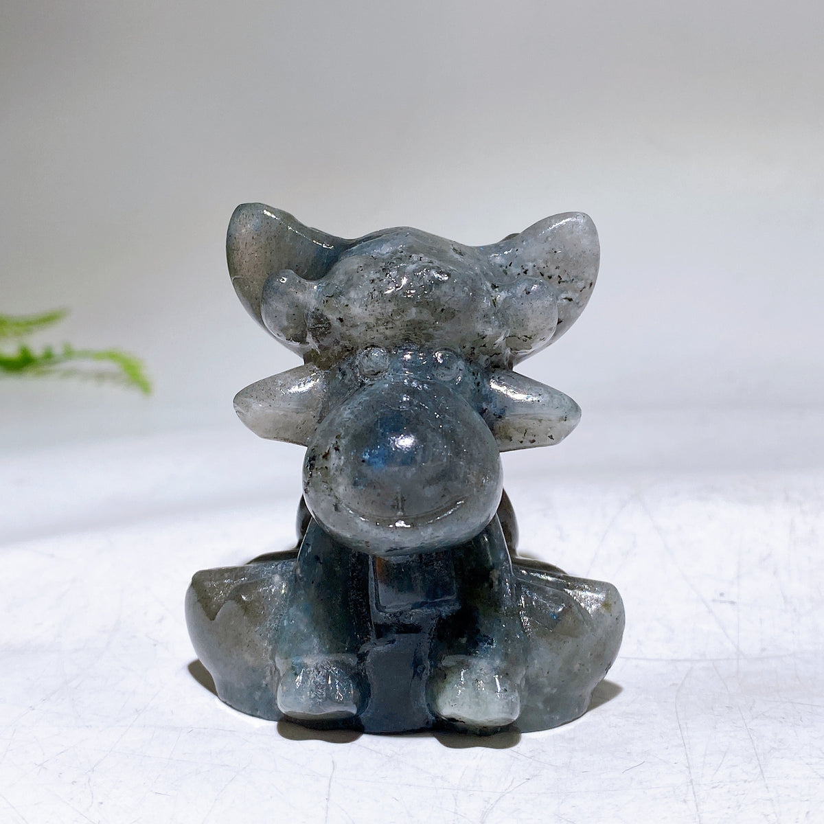 2.3" Natural Crystal Deer Carving Wholesale New Arrival