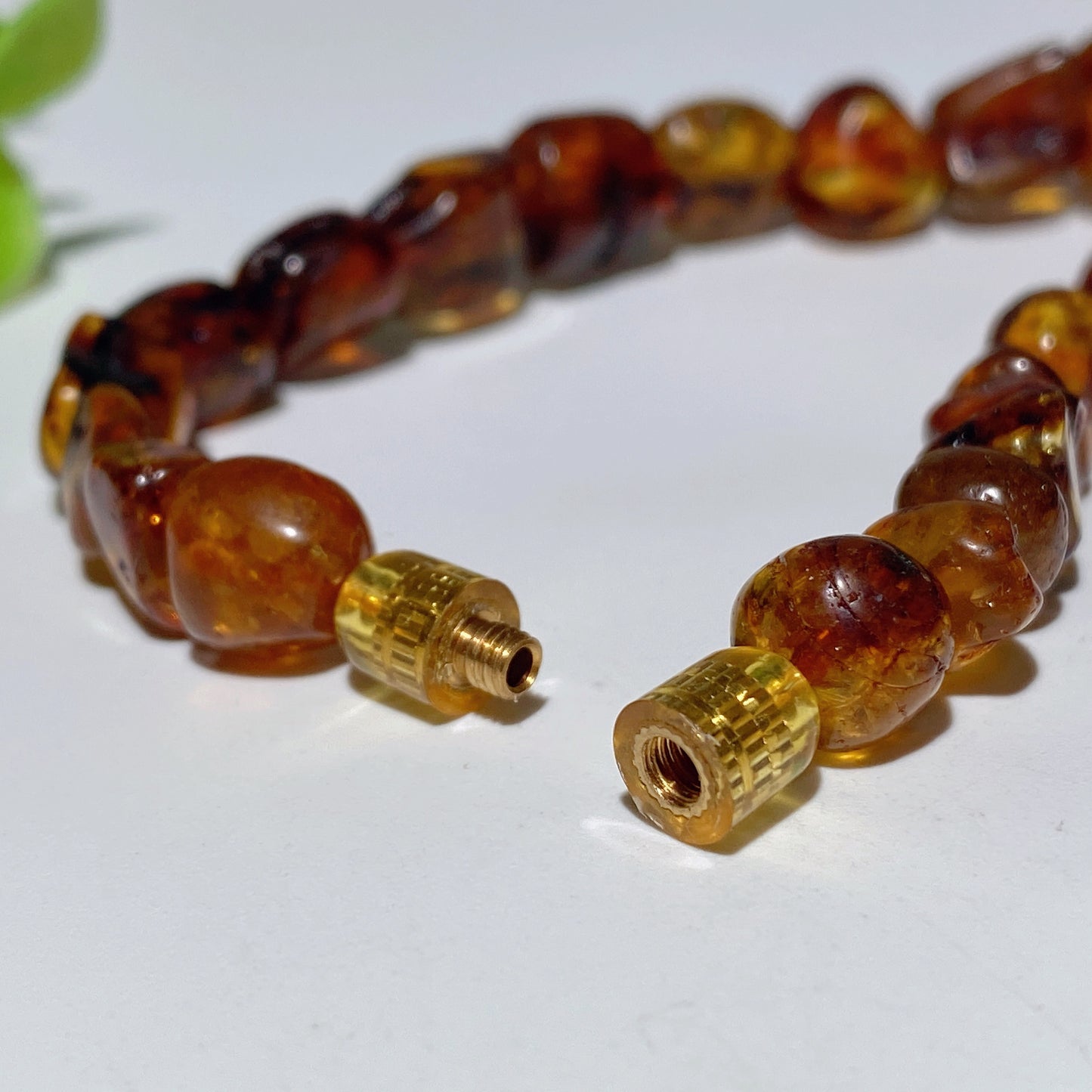 7-10mm Amber Chips Necklace Bulk Wholesale