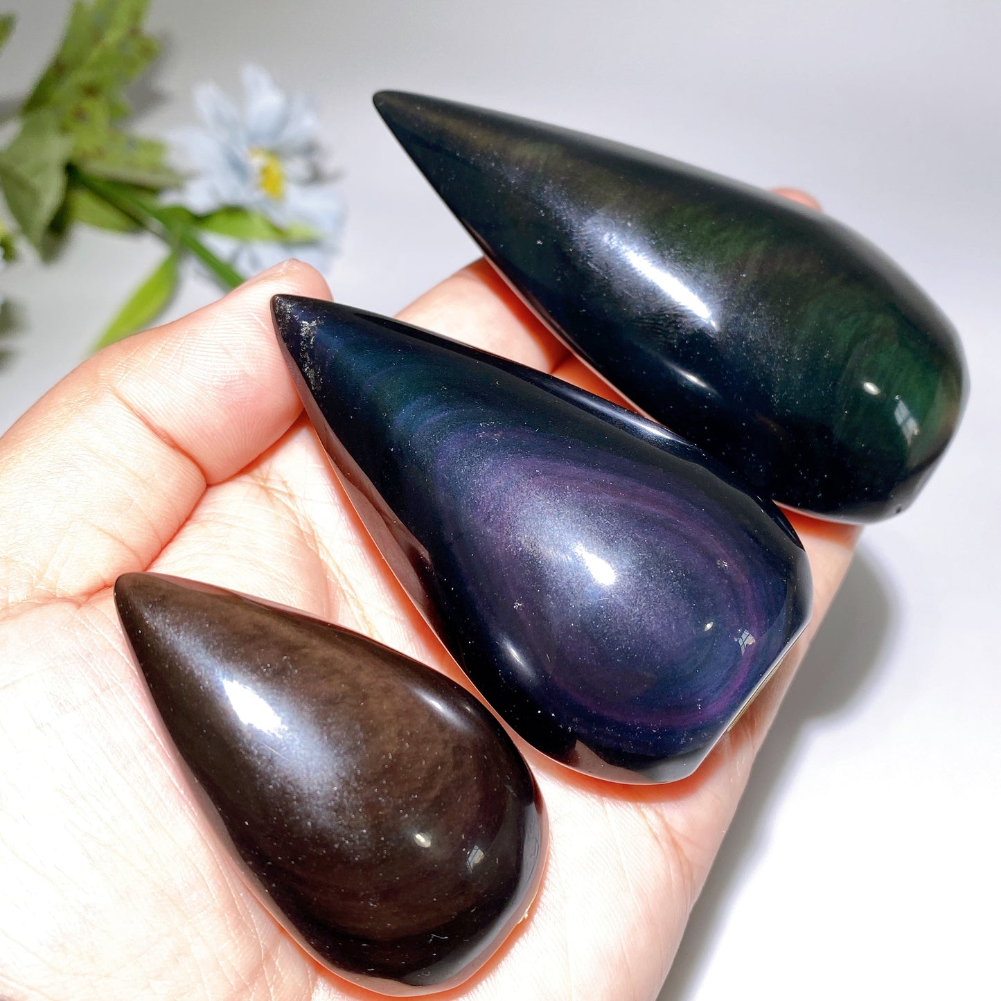 1.5"-4.0" Rainbow Obsidian Free Form Bulk Wholesale