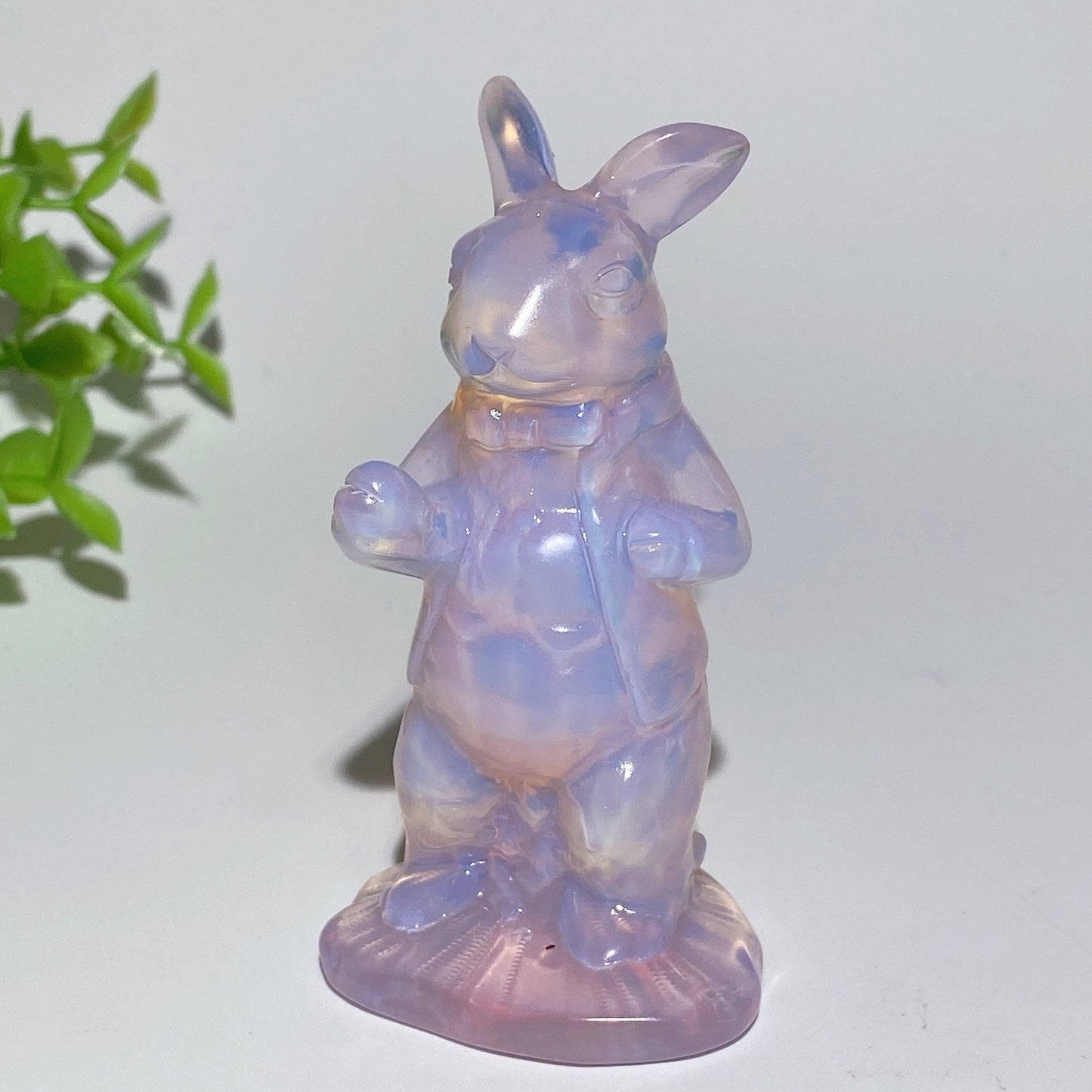 2.3"-3.0" Pink Opalite Alice In Wonderland Series Cartoon Charactor Carvings Bulk Wholesale