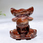 2.3" Natural Crystal Deer Carving Wholesale New Arrival