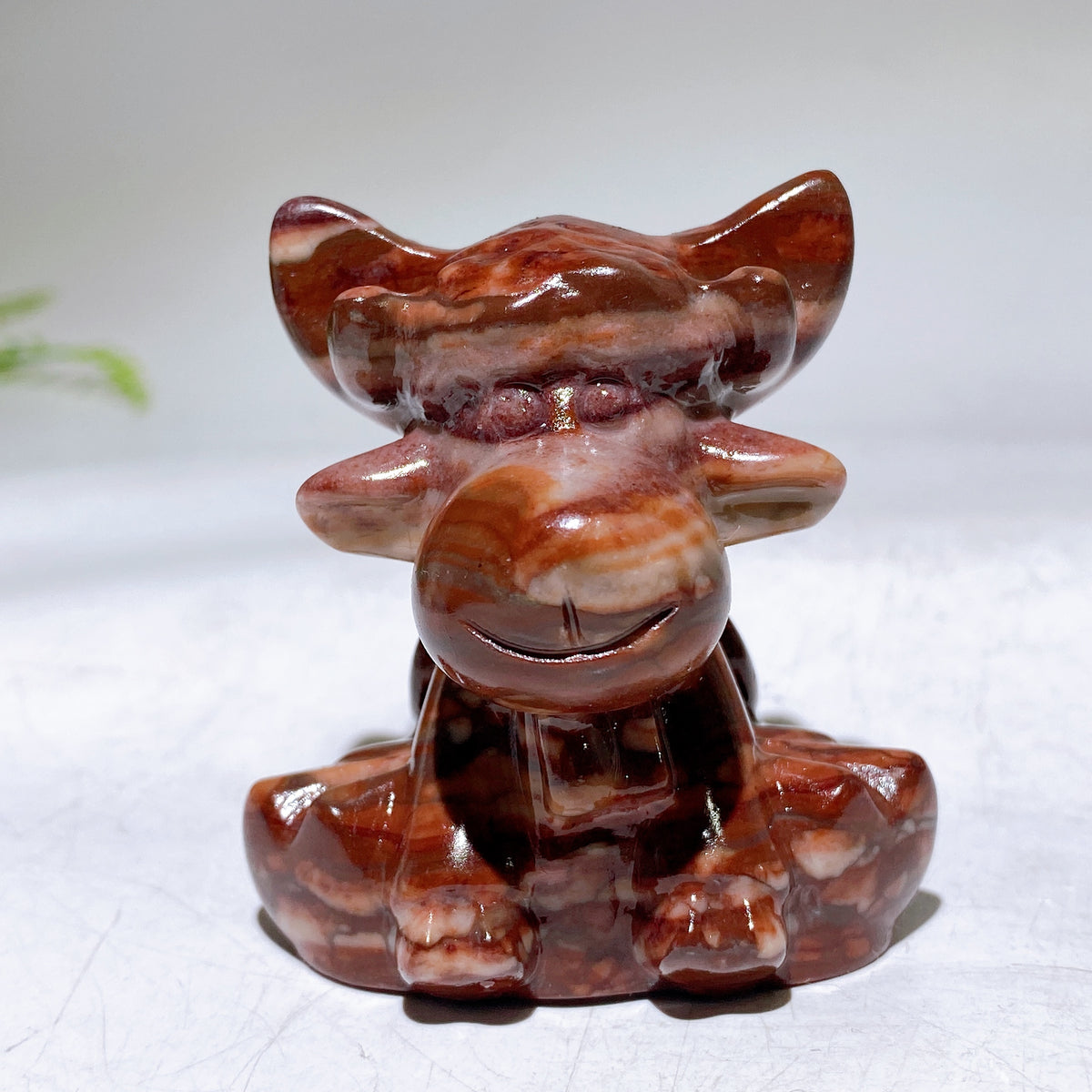 2.3" Natural Crystal Deer Carving Wholesale New Arrival