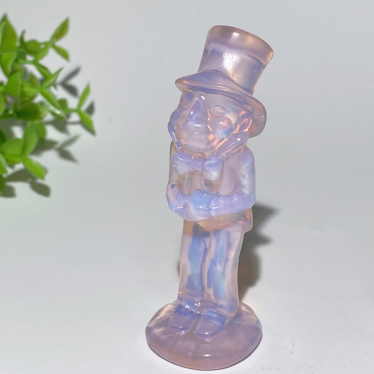 2.3"-3.0" Pink Opalite Alice In Wonderland Series Cartoon Charactor Carvings Bulk Wholesale