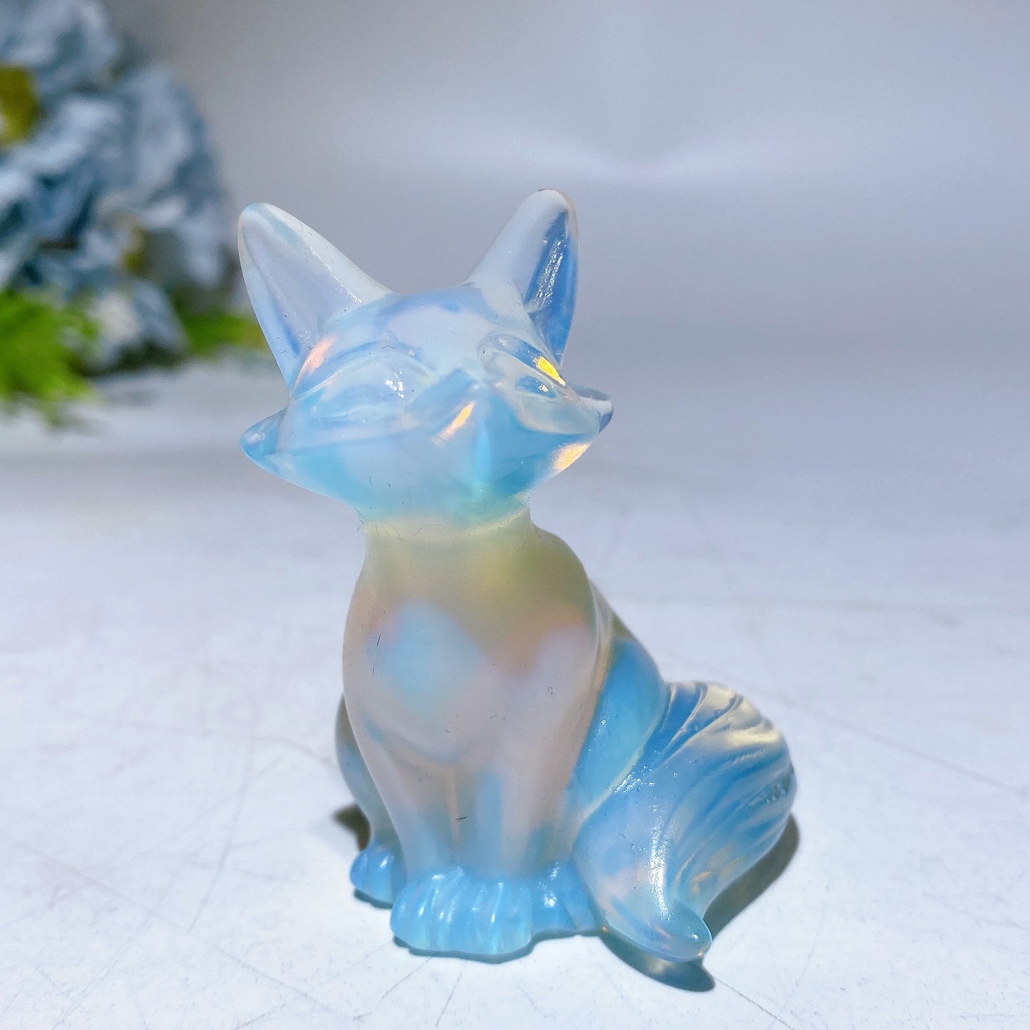 2.1"-2.3" Crystal Fox Carving Crystal Healing Bulk Wholesale