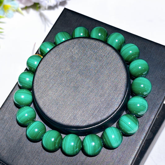 10-12mm Malachite Kunzite Bracelet Crystal Healing Bulk Wholesale
