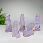 2.3"-3.0" Pink Opalite Alice In Wonderland Series Cartoon Charactor Carvings Bulk Wholesale