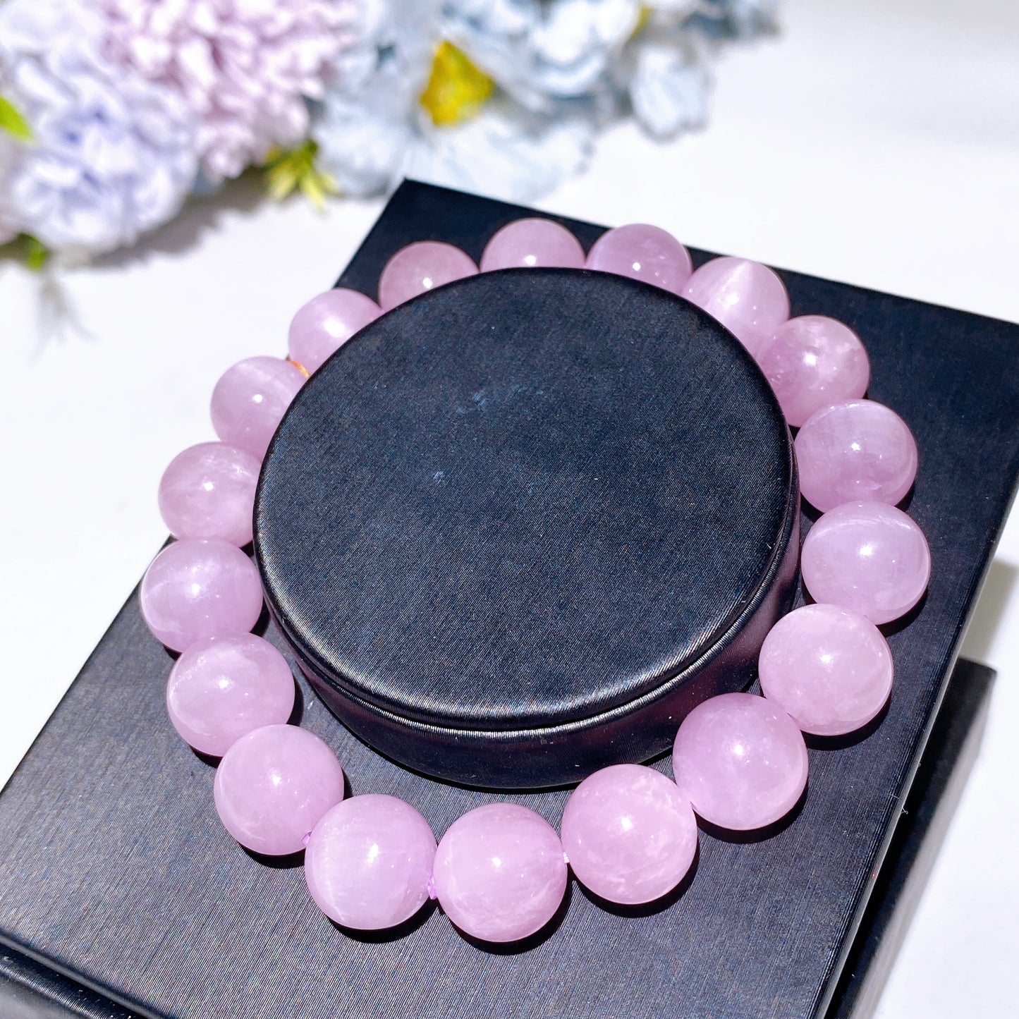 10-12mm Malachite Kunzite Bracelet Crystal Healing Bulk Wholesale