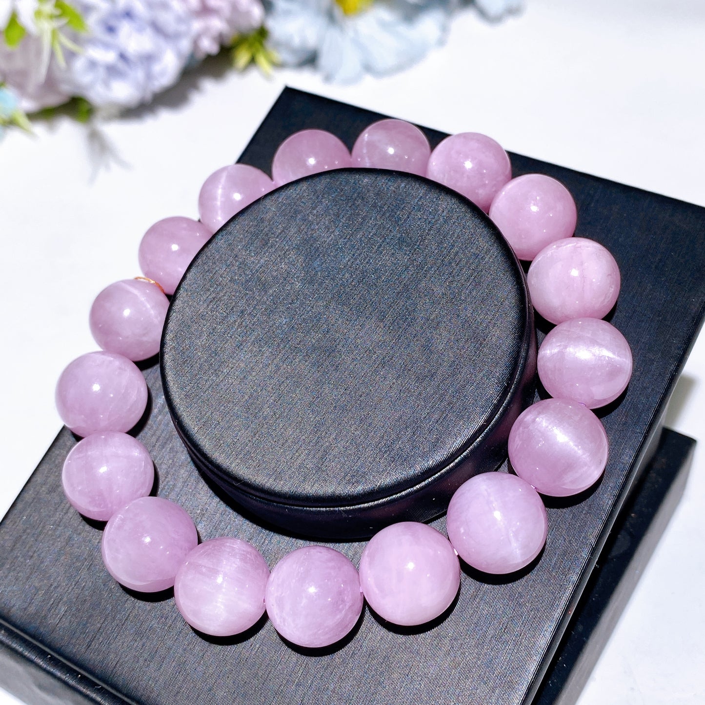 10-12mm Malachite Kunzite Bracelet Crystal Healing Bulk Wholesale