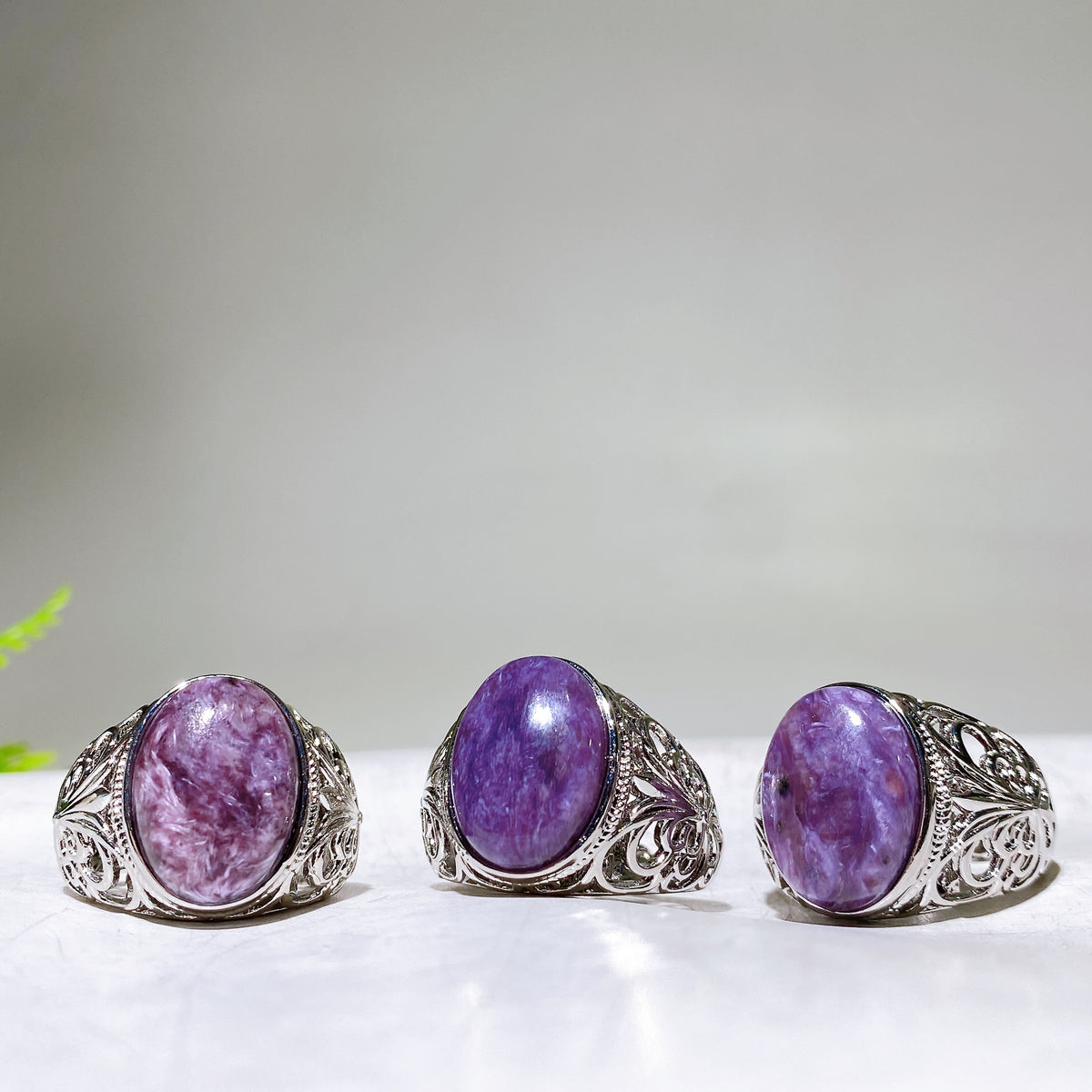 Cooper Silver Plated Chaorite Ring Wholesale New Arrival