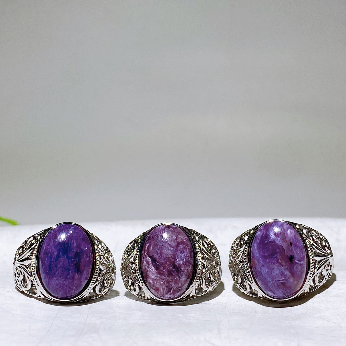 Cooper Silver Plated Chaorite Ring Wholesale New Arrival