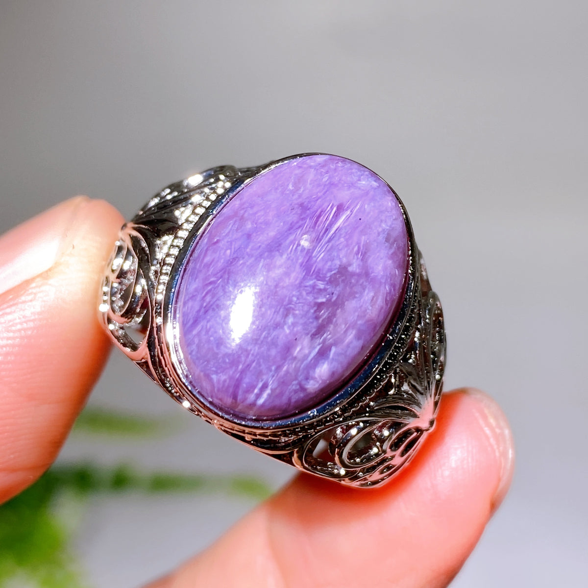 Cooper Silver Plated Chaorite Ring Wholesale New Arrival