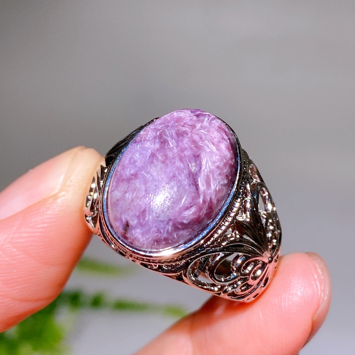 Cooper Silver Plated Chaorite Ring Wholesale New Arrival