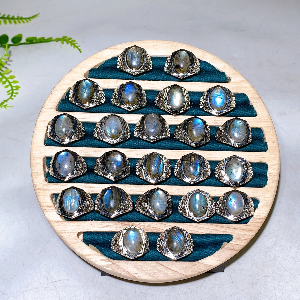Copper Coated Plated Labradorite Ring Wholesale New Arrival