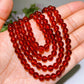 6mm Natural Hessonite Garnet Beads String Crystal Healing Bulk Wholesale